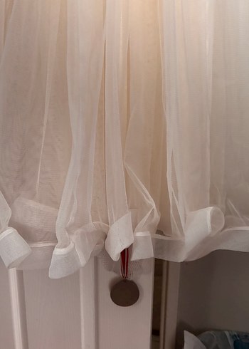 Kız Çocuk Beyaz özel gün elbisesi ve hırka - Görsel 5