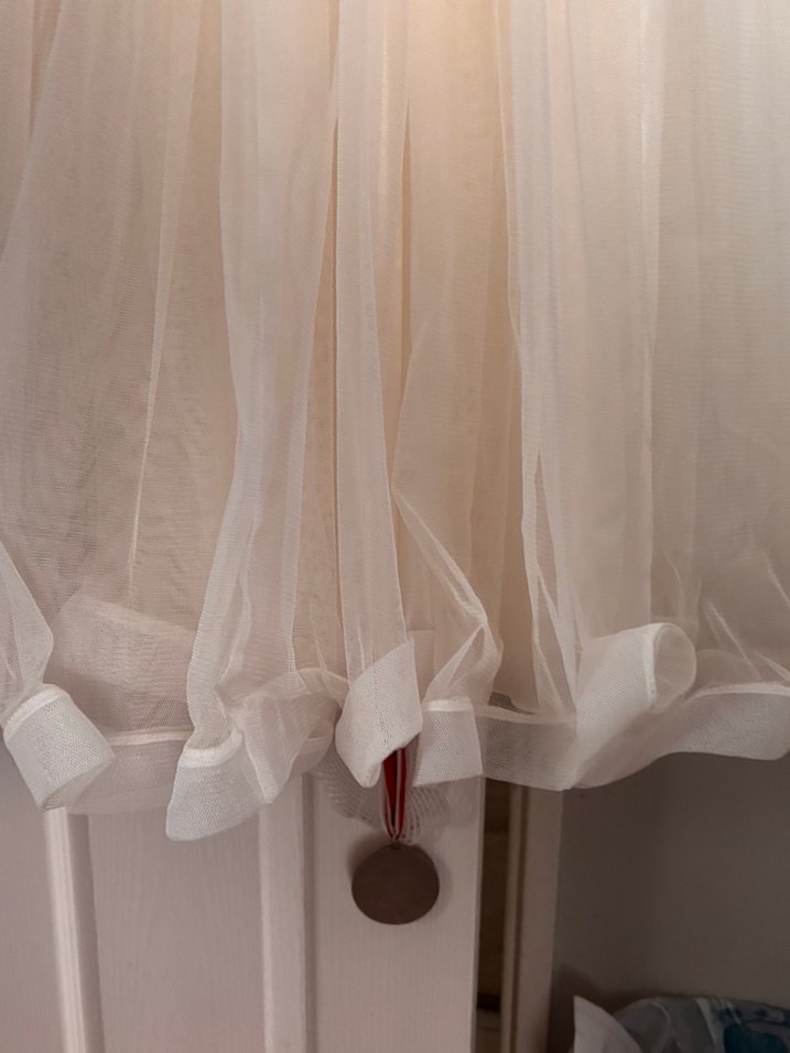 Kız Çocuk Beyaz özel gün elbisesi ve hırka - Görsel 5