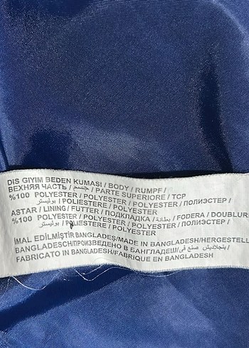 Mavi Fermuarlı Balon Kışlık Mont - Görsel 7