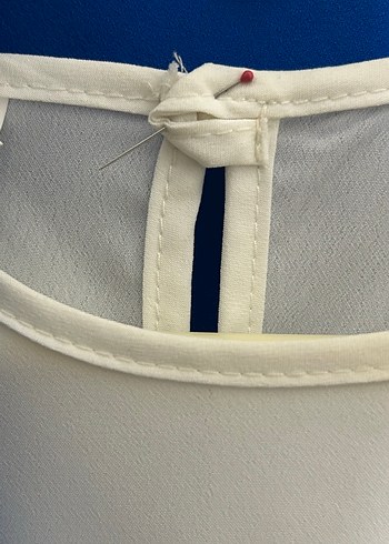 Beyaz Uzun Kollu Midi Tunik - Görsel 5