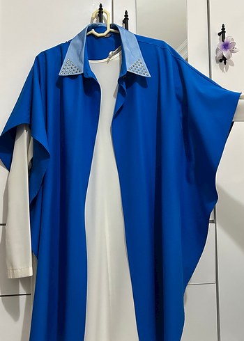 Beyaz Uzun Kollu Midi Tunik - Görsel 4