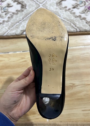 Kadın Siyah Stiletto Topuklu Klasik Ayakkabı - Görsel 4