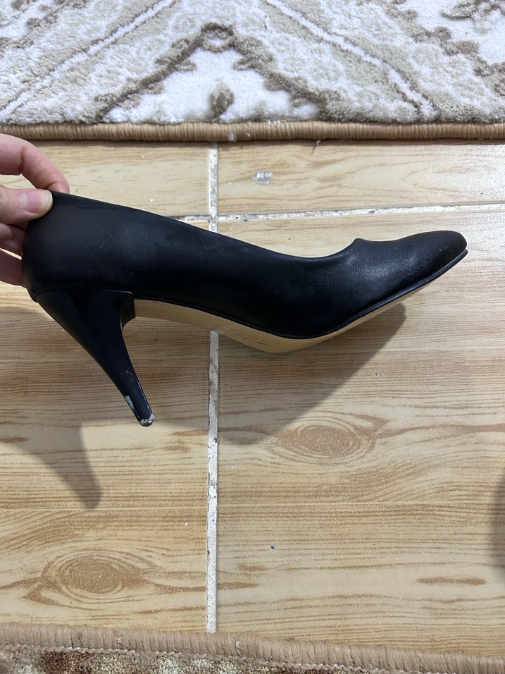 Kadın Siyah Stiletto Topuklu Klasik Ayakkabı - Görsel 3