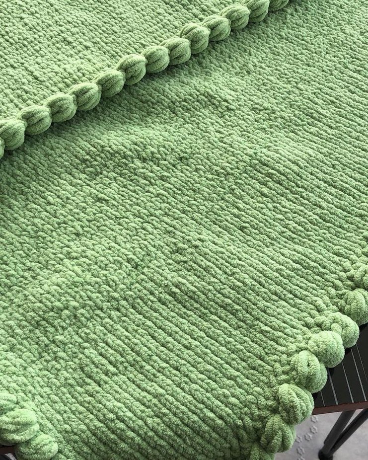 Bej Örgü Çocuk Battaniyesi - Görsel 4