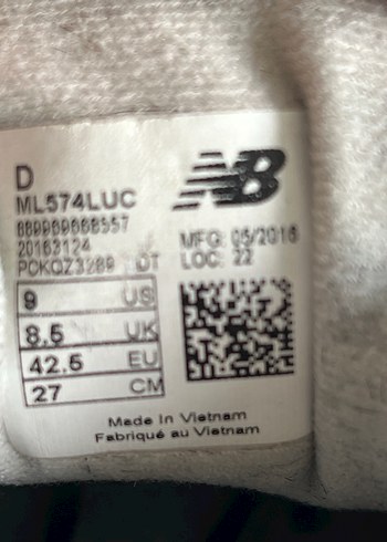 42.5 Beden siyah Renk Siyah Kadın New Balance Spor Ayakkabı