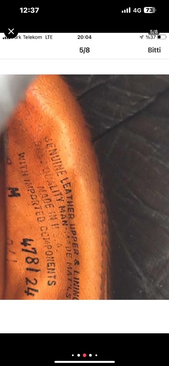 Tımberland   6.inc  Bot   Made in  USA - Görsel 5