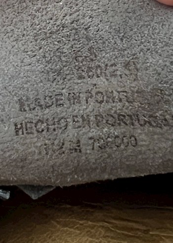 H&M  Men  smart  casuel  vizon  süet  deri - Görsel 7