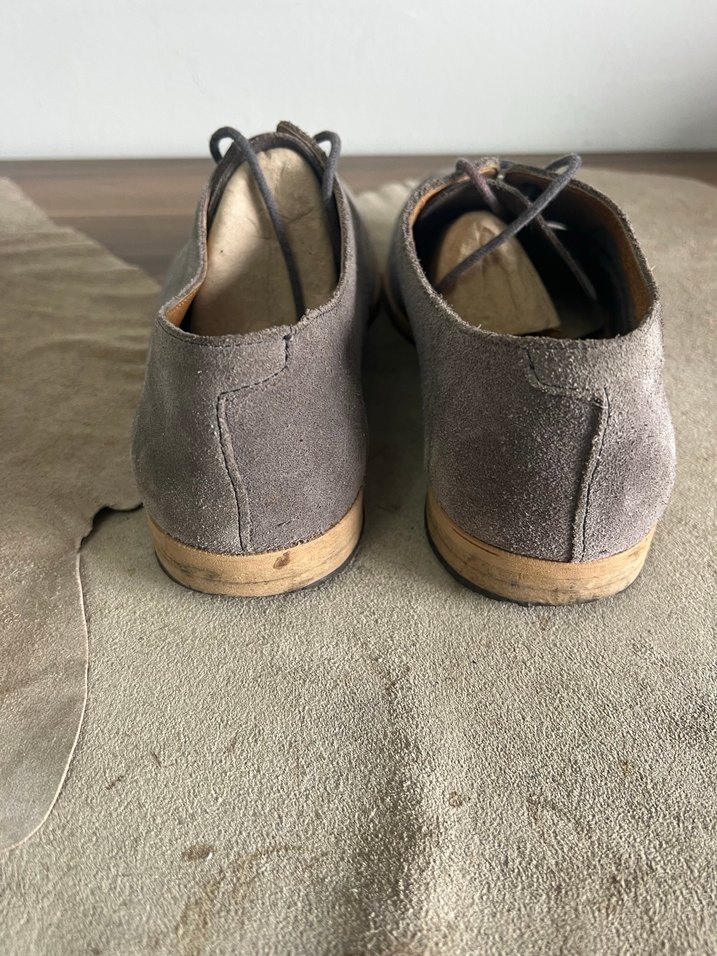 H&M  Men  smart  casuel  vizon  süet  deri - Görsel 4