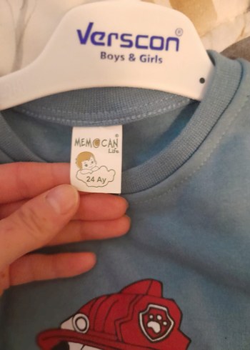 Uzun Kollu Mavi Erkek Bebek Body - Görsel 6