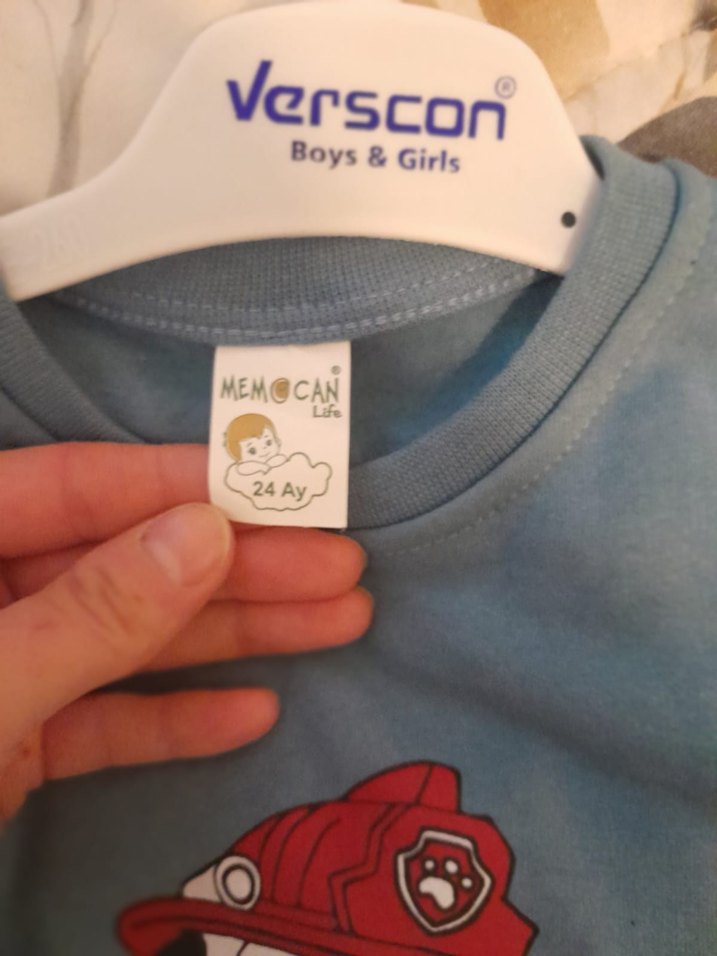 Mavi Erkek Çocuk Sweatshirt Uzun Kollu Baskılı - Görsel 3