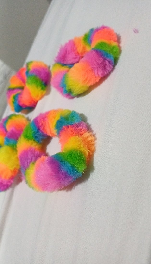 Renkli Tie-Dye Desenli Elastik Çocuk Saç Tokası - Görsel 2