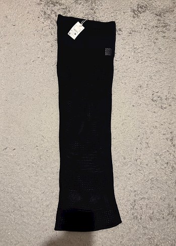 Siyah Uzun Kollu Örgü Kadın Triko - Görsel 2