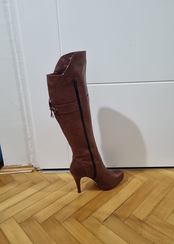 Karmen Marka Topuklu Deri Çizme - Görsel 8