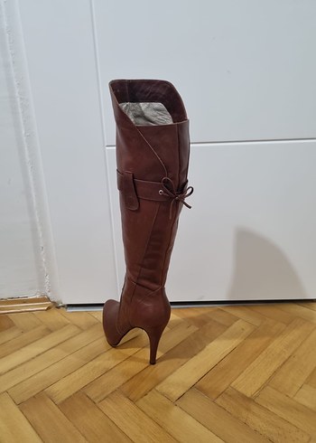 Karmen Marka Topuklu Deri Çizme - Görsel 5