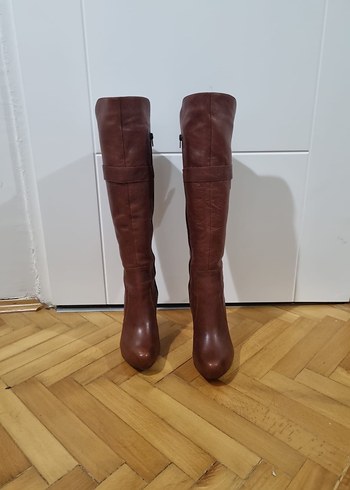 Karmen Marka Topuklu Deri Çizme - Görsel 6