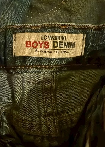 Erkek çocuk yazlık  Mavi Kot Pantolon Bol Kesim - Görsel 2