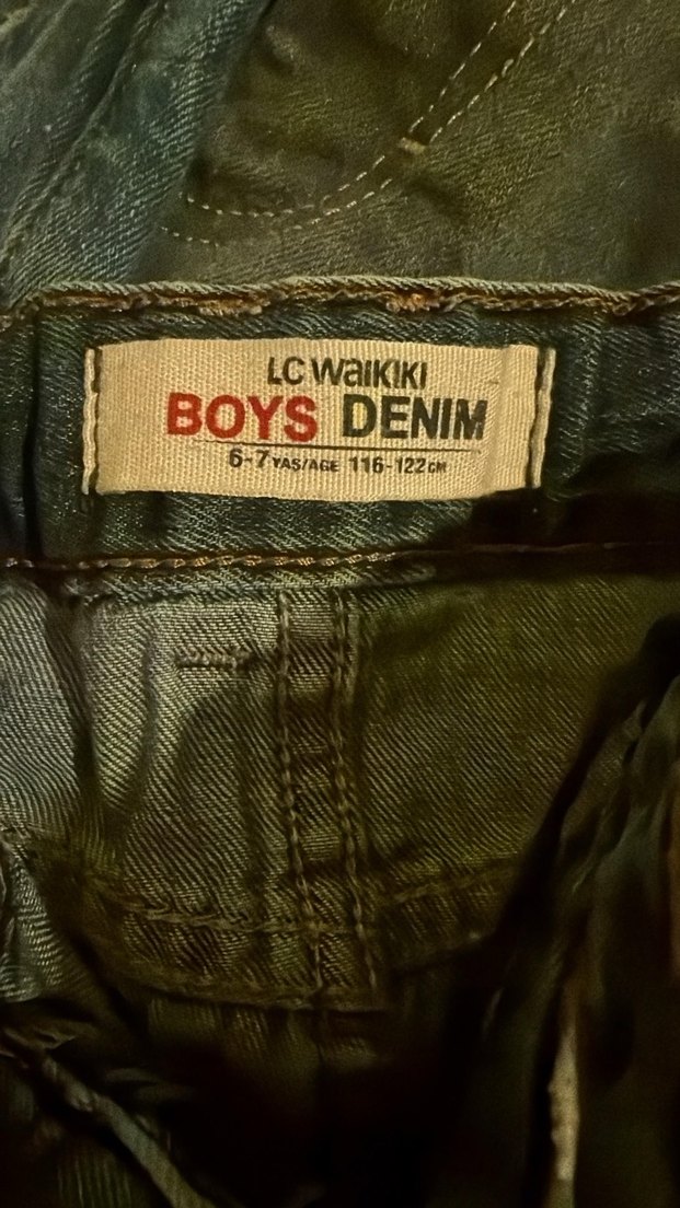 Erkek çocuk yazlık  Mavi Kot Pantolon Bol Kesim - Görsel 2