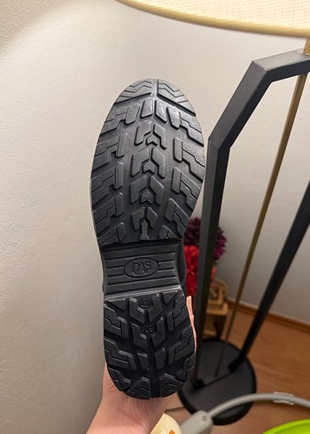 Siyah Erkek Deri Bot, Kemer Detaylı - Görsel 5