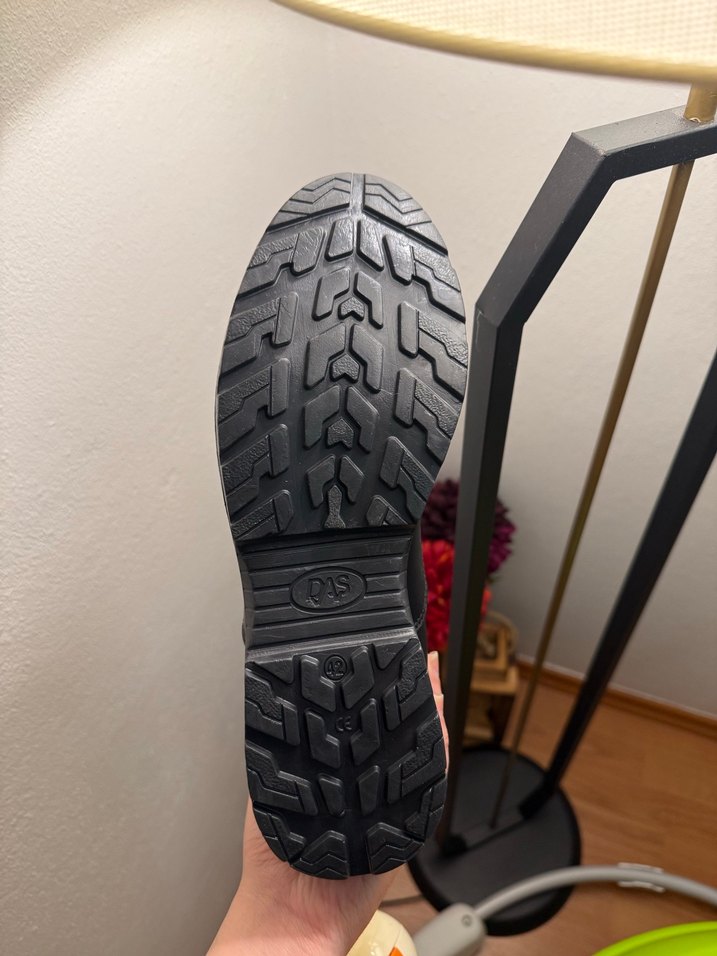 Siyah Erkek Deri Bot, Kemer Detaylı - Görsel 5