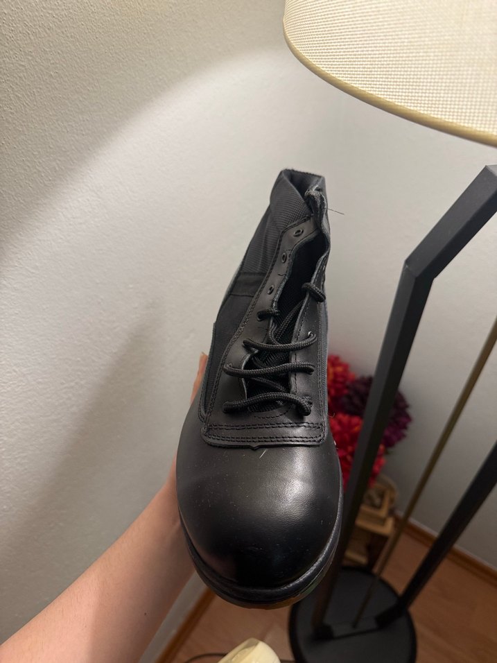 Siyah Erkek Deri Bot, Kemer Detaylı - Görsel 3