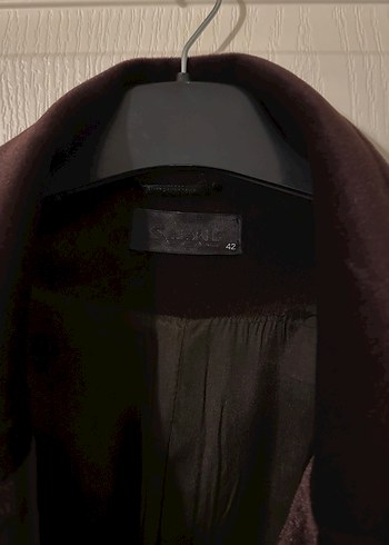 Kahverengi Süet Düğmeli Midi Kadın Kaban - Görsel 2