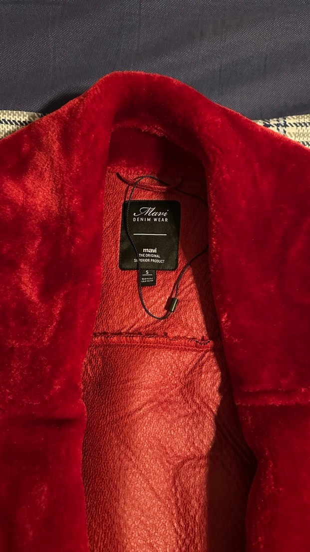 Kadın Bordo Süet Midi Kürklü Kaban - Görsel 4