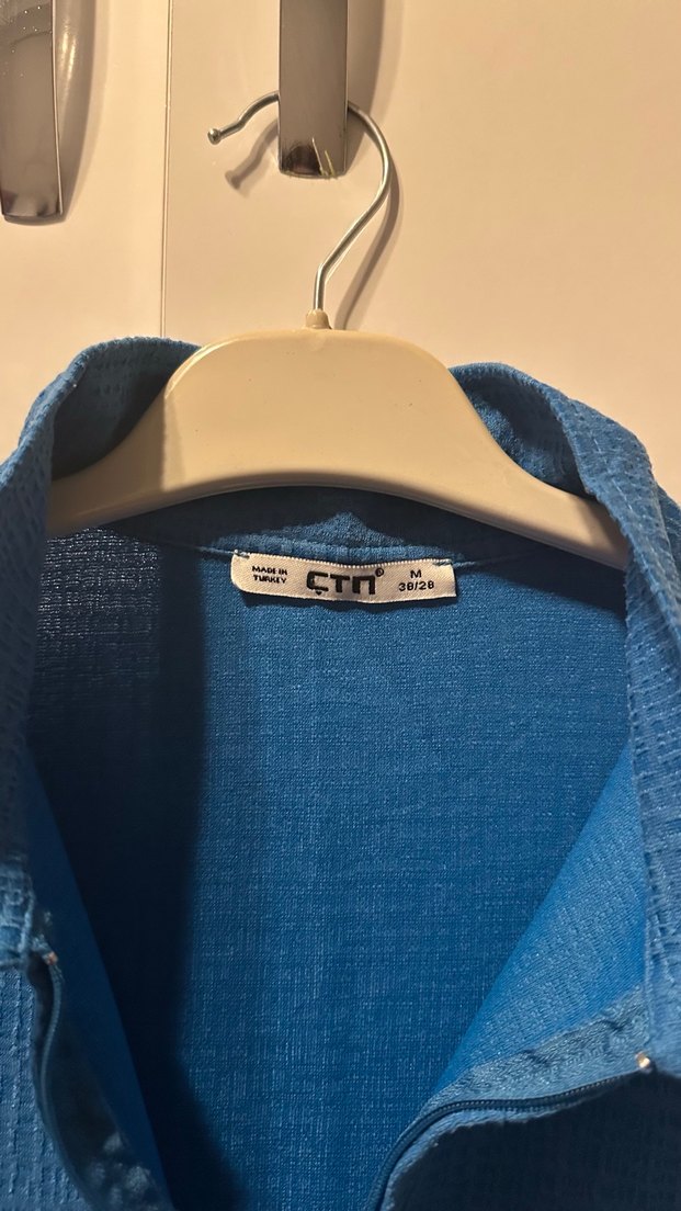 Erkek Mavi Kısa Kollu Polo Tişört - Görsel 2