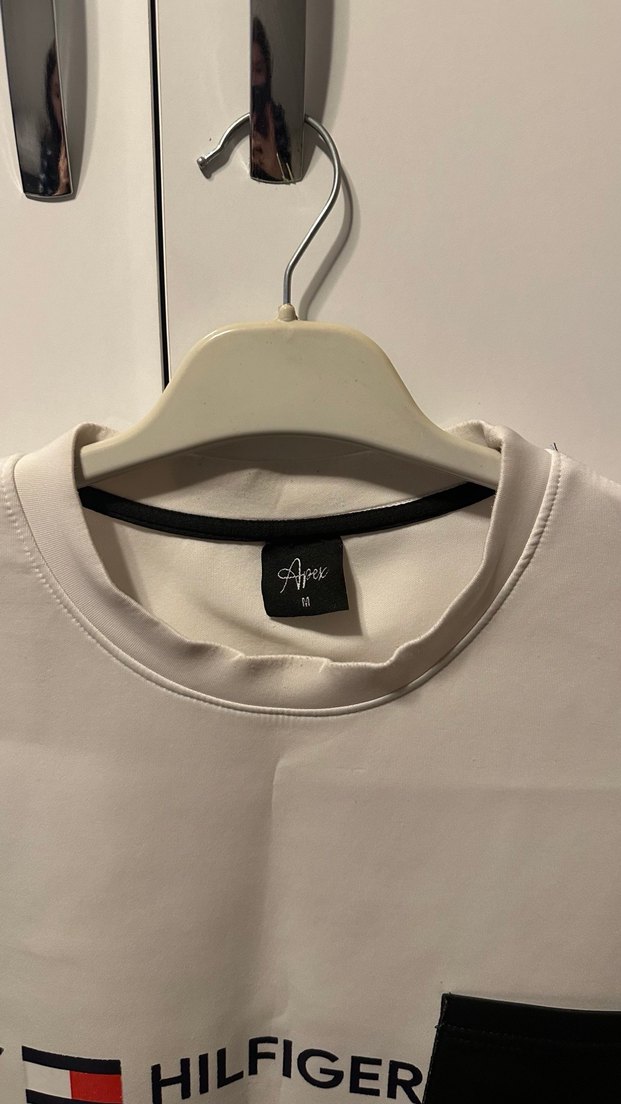 Tommy Hilfiger Erkek Beyaz Kısa Kollu Tişört - Görsel 2