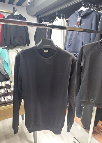 Siyah Erkek Sweatshirt Uzun Kollu - Görsel 4