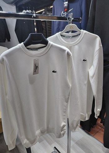 Lacoste Erkek Beyaz Sweatshirt - Görsel 5