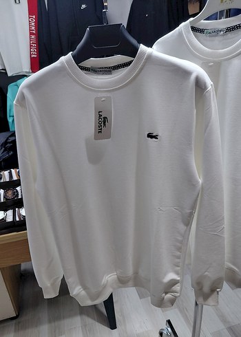 Lacoste Erkek Beyaz Sweatshirt - Görsel 4