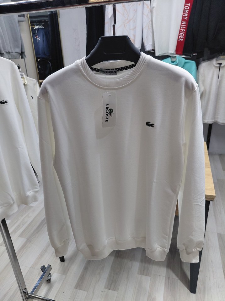 Lacoste Erkek Beyaz Sweatshirt - Görsel 2