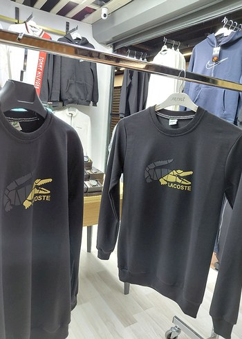 Lacoste Siyah Sweatshirt Velcro Detaylı - Görsel 4