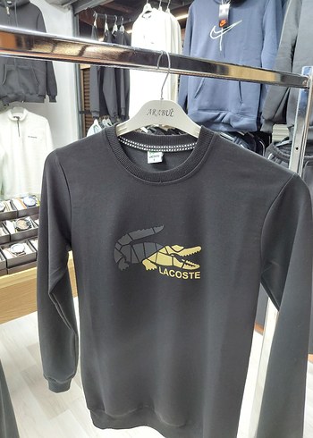 Lacoste Siyah Sweatshirt Velcro Detaylı - Görsel 6