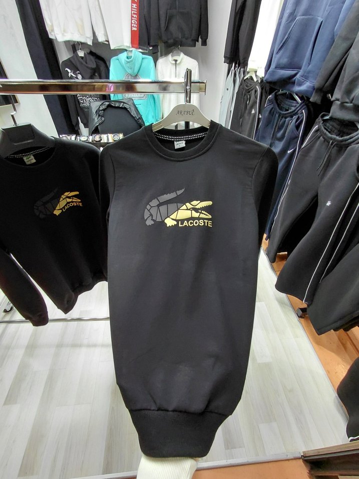 Lacoste Siyah Sweatshirt Velcro Detaylı - Görsel 5