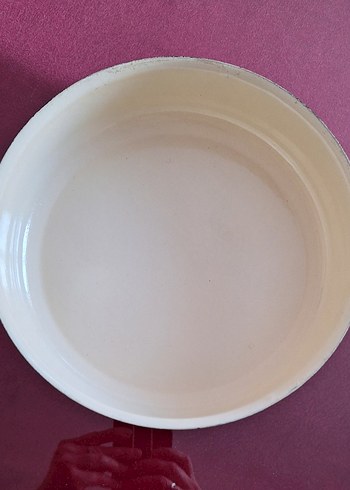 Çiçek Desenli Beyaz Emaye Tepsi - Görsel 3