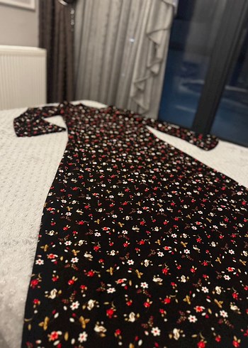 Çiçek Desenli Uzun Bohem Elbise - Görsel 3