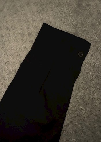 Siyah Düğmeli Hamile Midi Ceket - Görsel 4