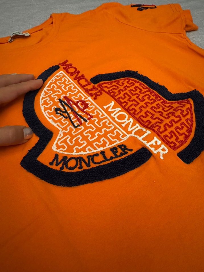 Turuncu Baskılı Kısa Kollu Erkek Tişört - Görsel 2