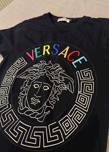 Versace Siyah Erkek Baskılı Tişört - Görsel 2