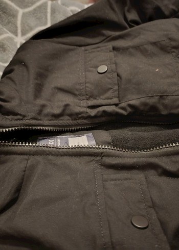 Erkek Çocuk Siyah Fermuarlı Street Wear Mont - Görsel 4