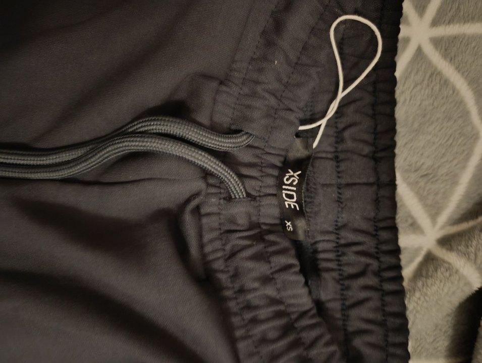 Kadın Siyah Beli Bağlamalı Rahat Sweatpant - Görsel 2