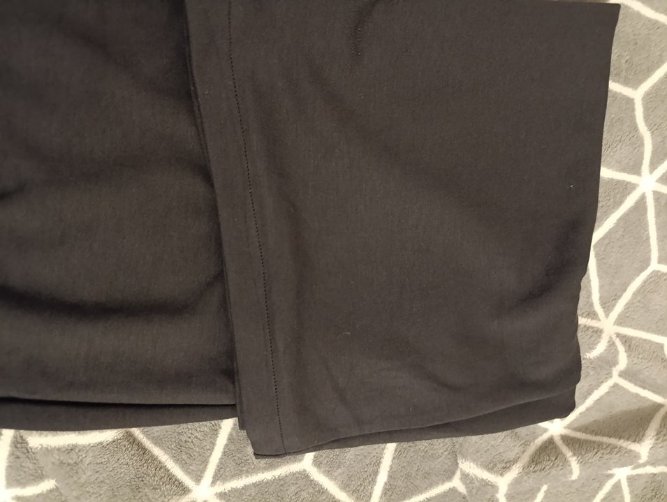 Kadın Siyah Beli Bağlamalı Rahat Sweatpant - Görsel 5