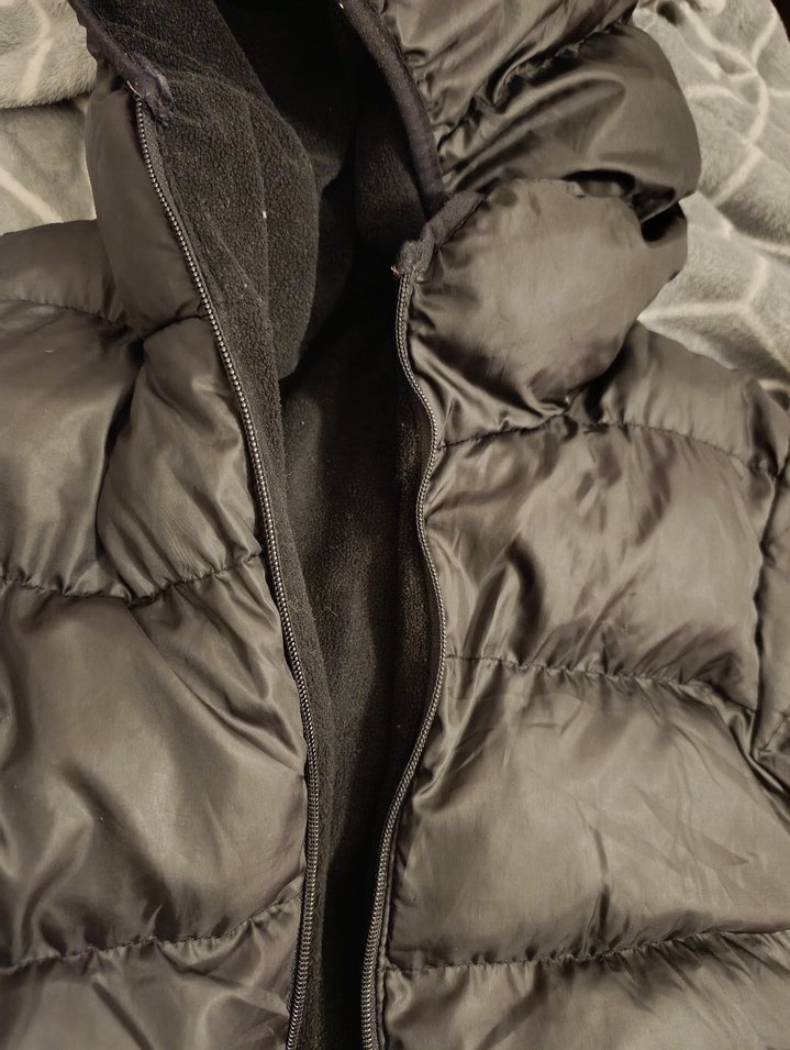 Siyah Fermuarlı Kadın Kışlık Mont - Görsel 2