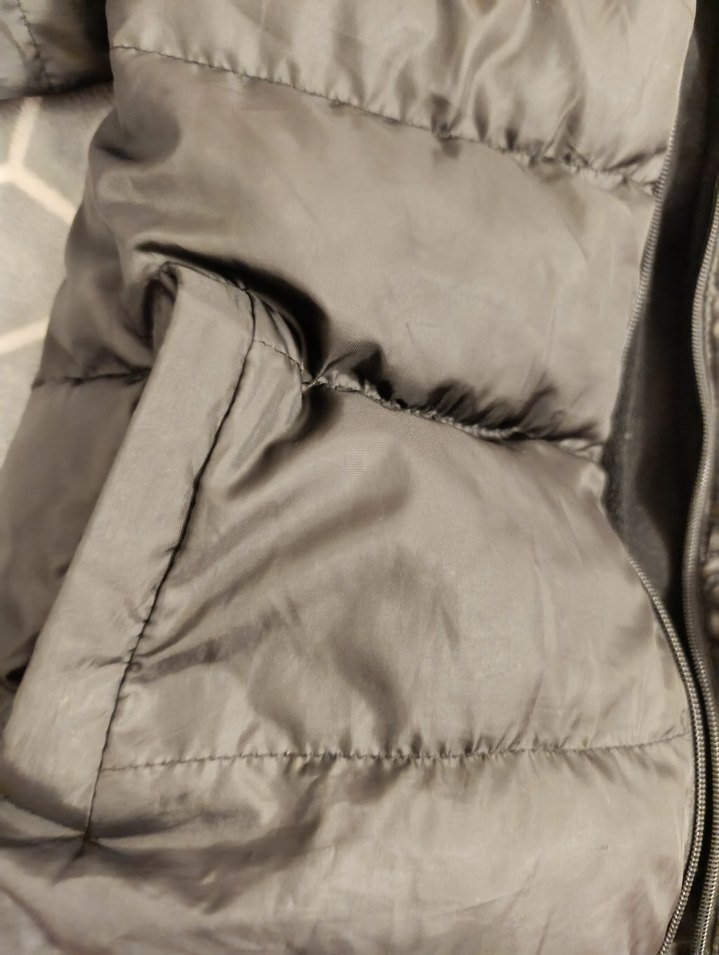 Siyah Fermuarlı Kadın Kışlık Mont - Görsel 3