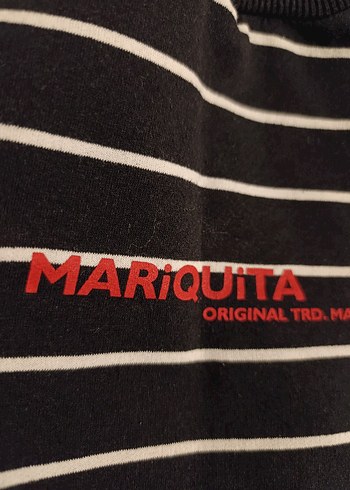 Çizgili Siyah Kadın Sweatshirt - Görsel 3