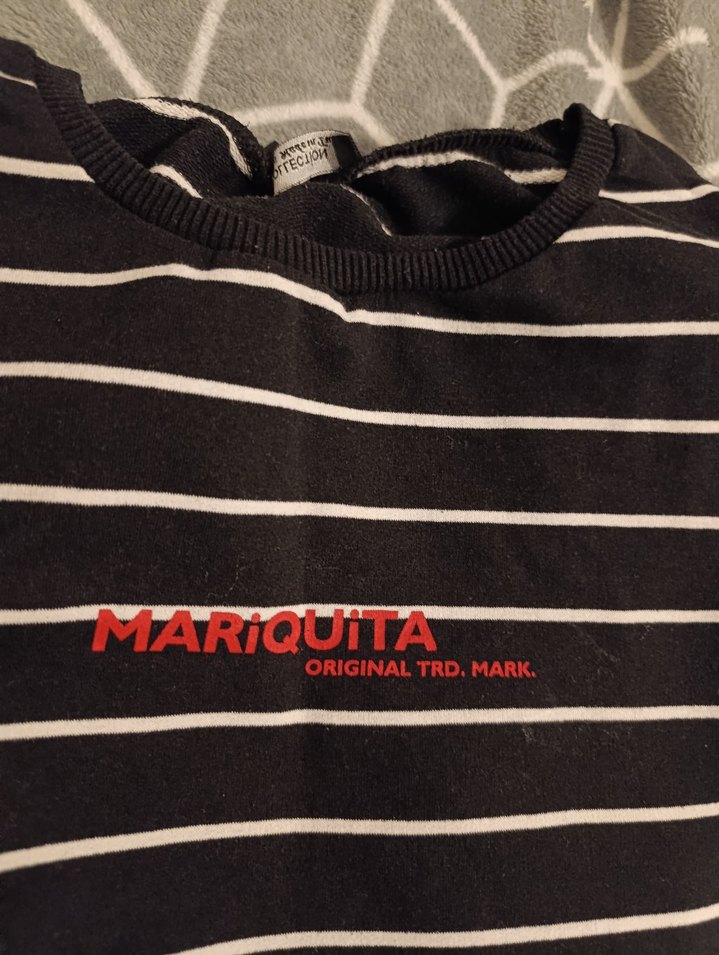 Çizgili Siyah Kadın Sweatshirt - Görsel 2