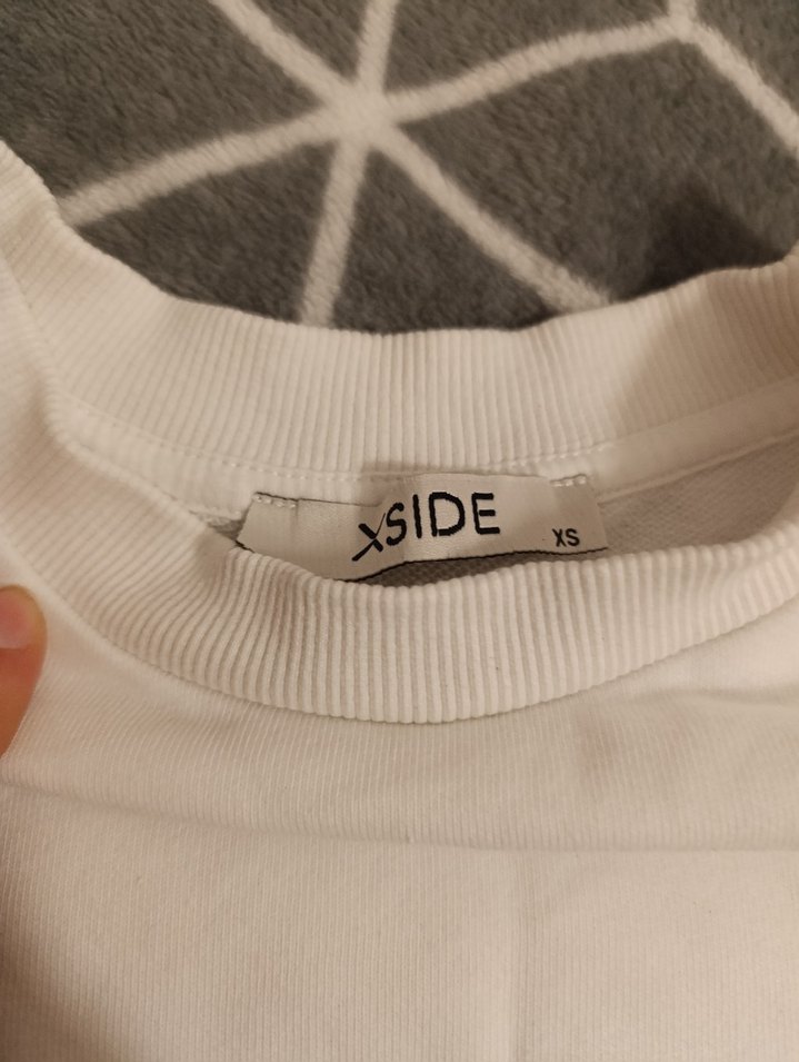 Beyaz Baskılı Kadın Sweatshirt - Görsel 3