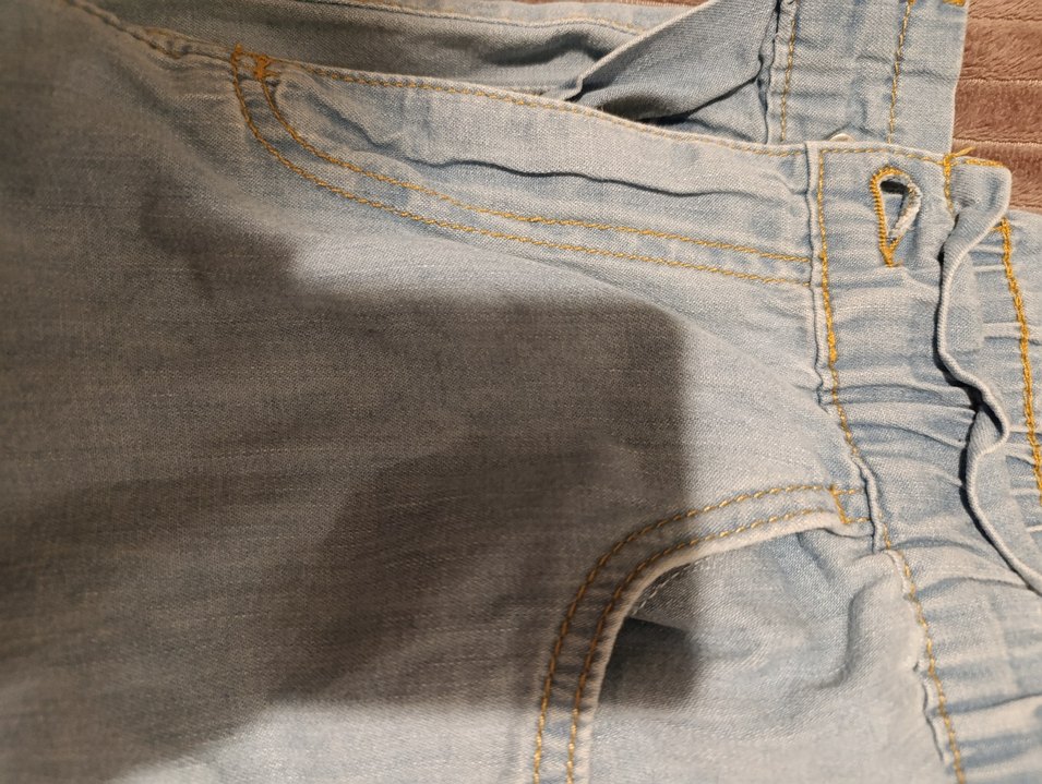 açık mavi Bol Kesim Midi Kadın Kot Pantolon ince yazlık - Görsel 5