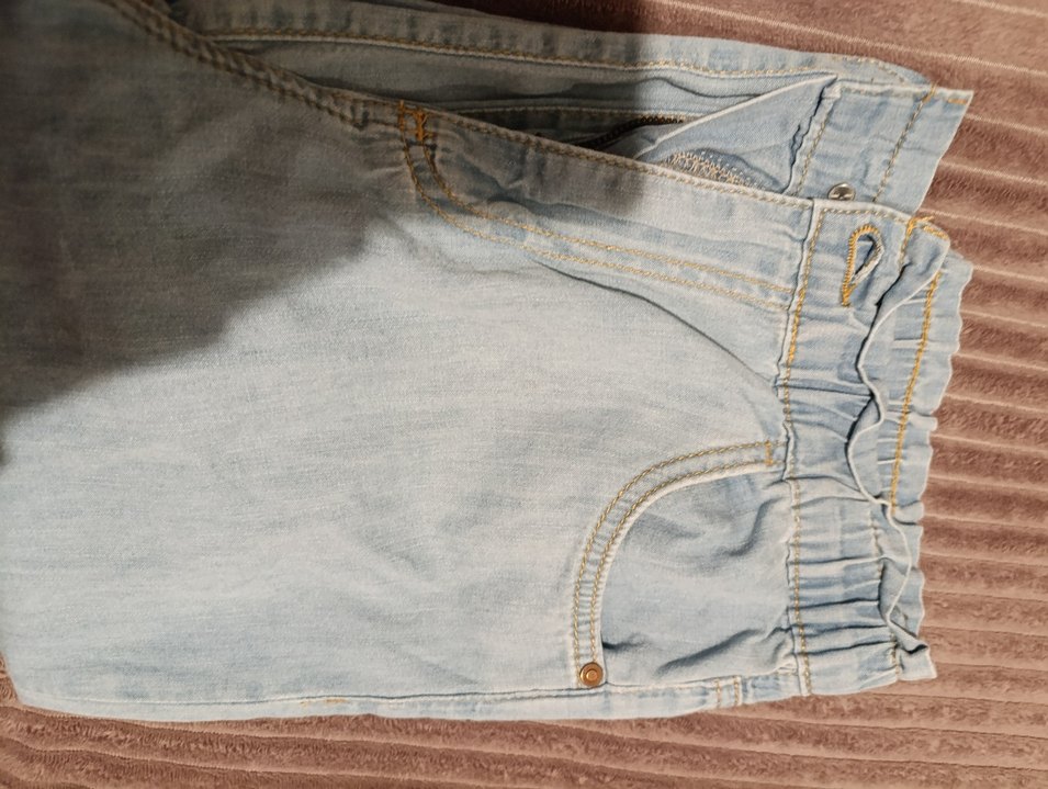 açık mavi Bol Kesim Midi Kadın Kot Pantolon ince yazlık - Görsel 4